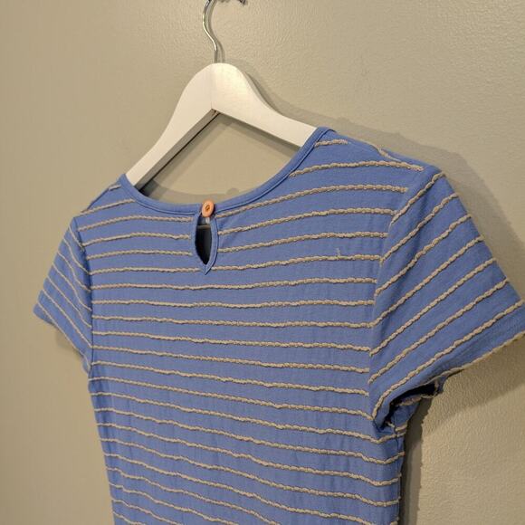 Matilda Jane Dress Exploration Knee Length Blue Stripe Coastal Chic - Size S - Picture 4 of 6